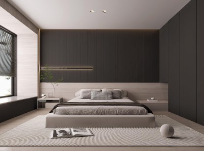 现代卧室3D模型下载